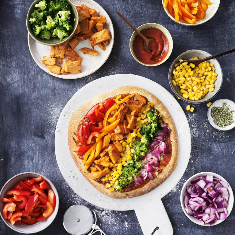 Rainbow Pizza Rainbow Pizza