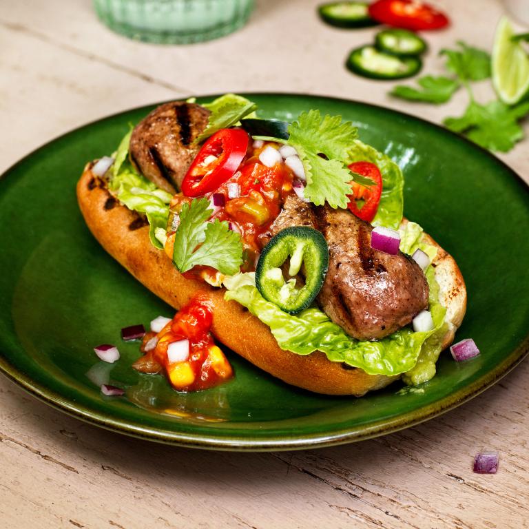 TULINEN KASVIS HOT DOG